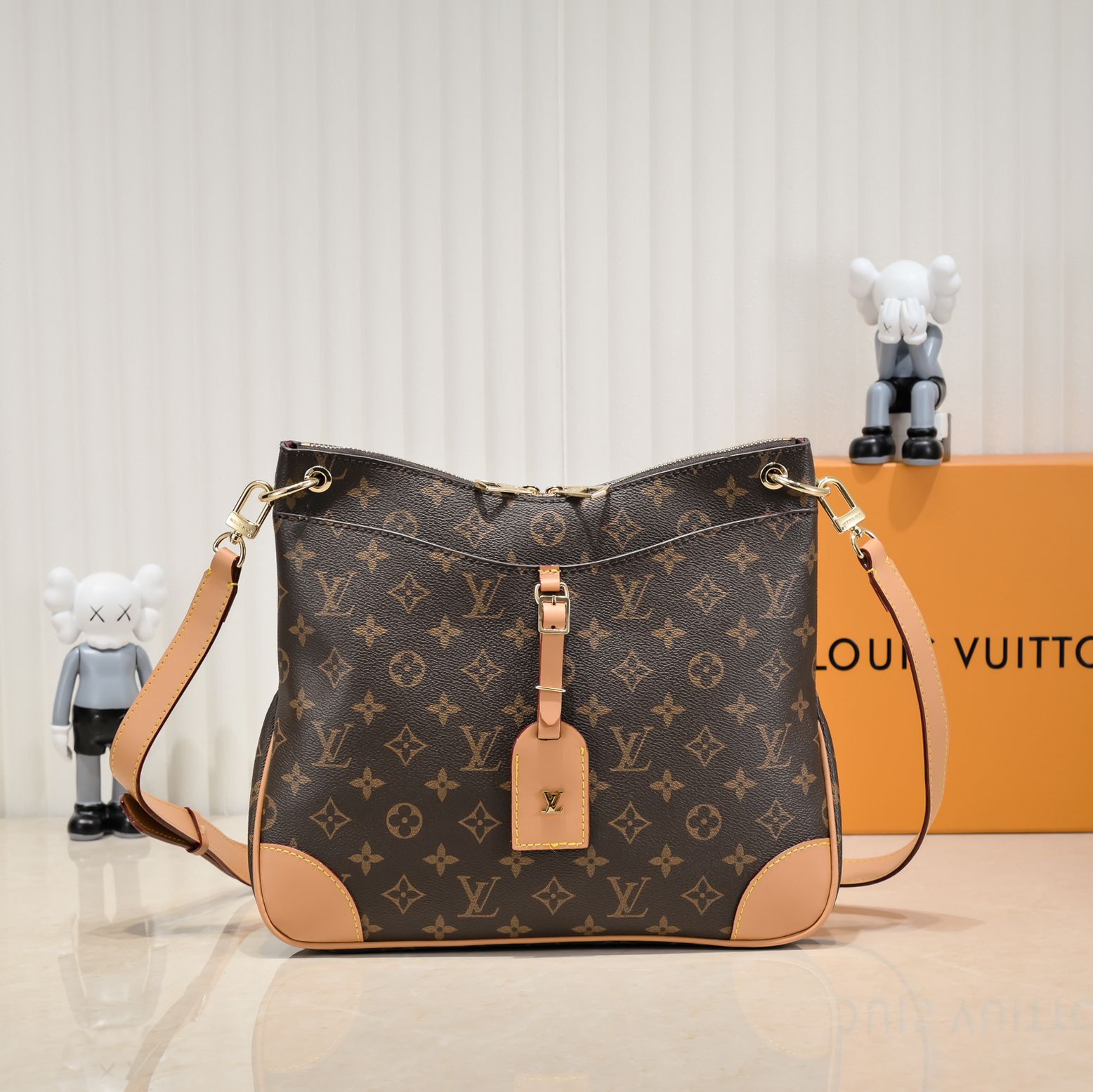 Designer Odéon Monogram Bag - Brown - Gorchic - $134.99
