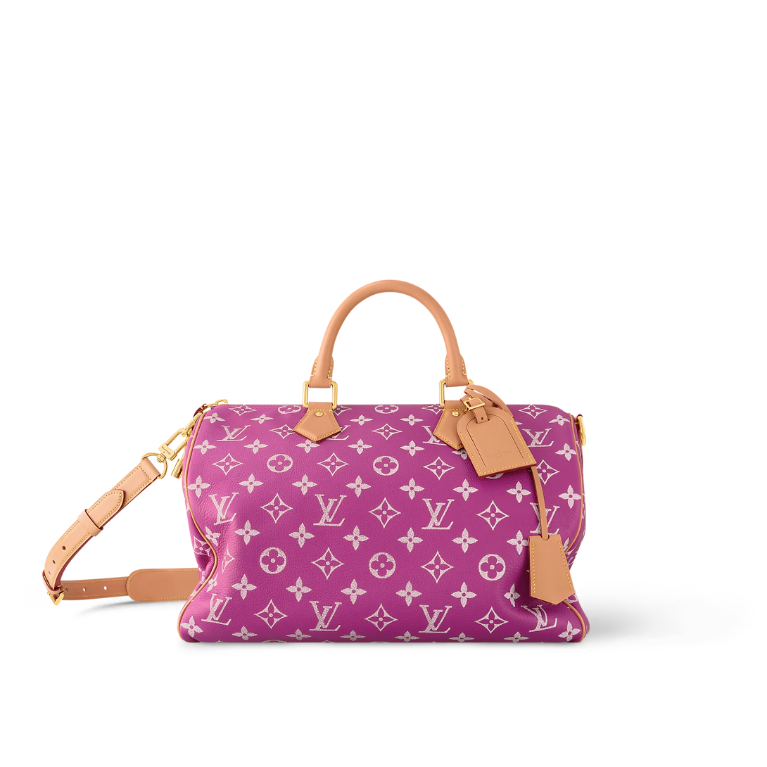 Designer Speedy P9 Bandoulière 40 Pink/Purple - Bag - Gorchic - $141.99