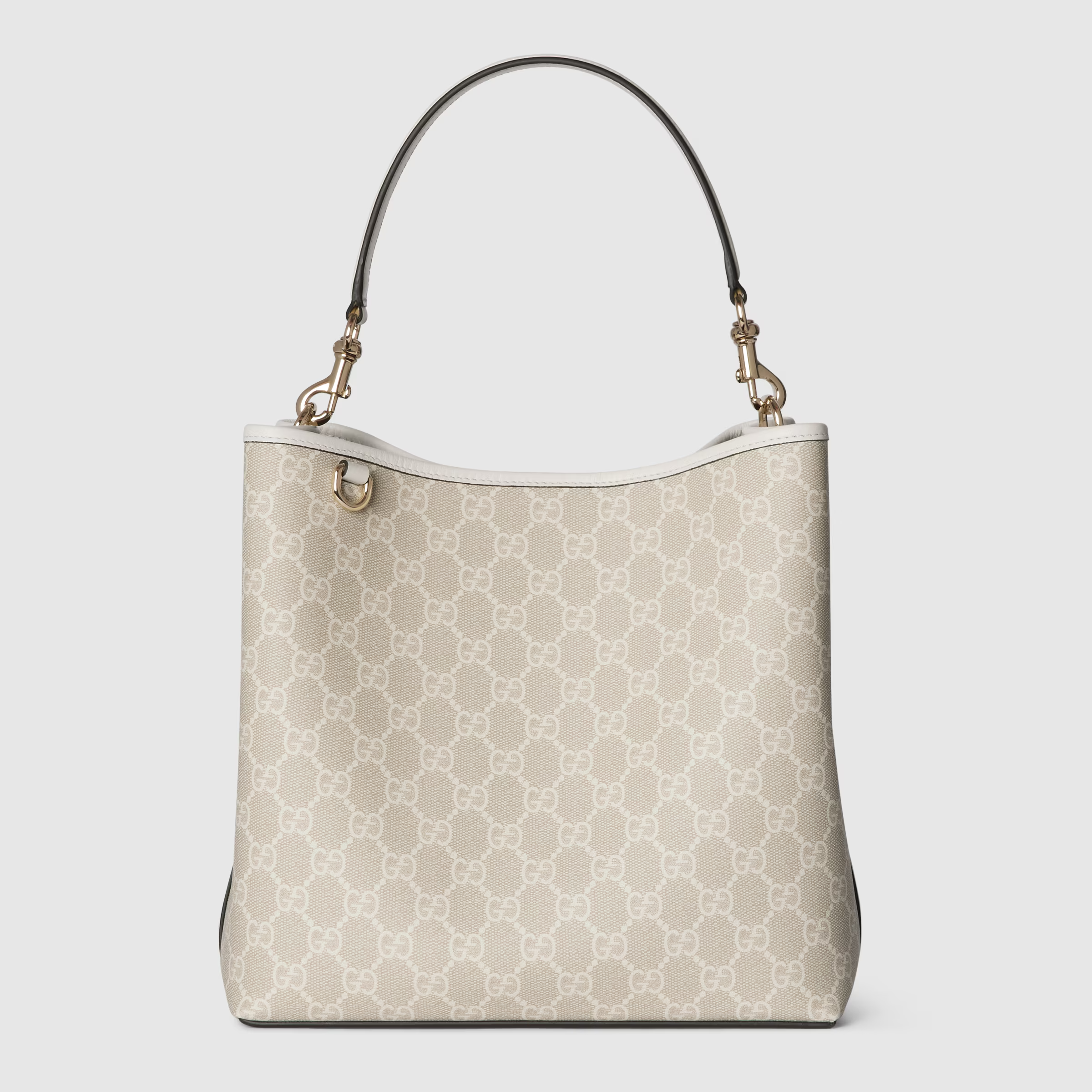 Double-G GG Emblem Bucket Bag - Off white - Gorchic - $120.99