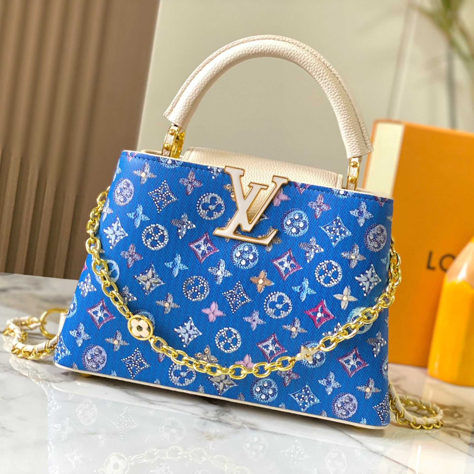Designer Capucines Taurillon Leather, Rose Ballerine - Bag - Gorchic - $142.99
