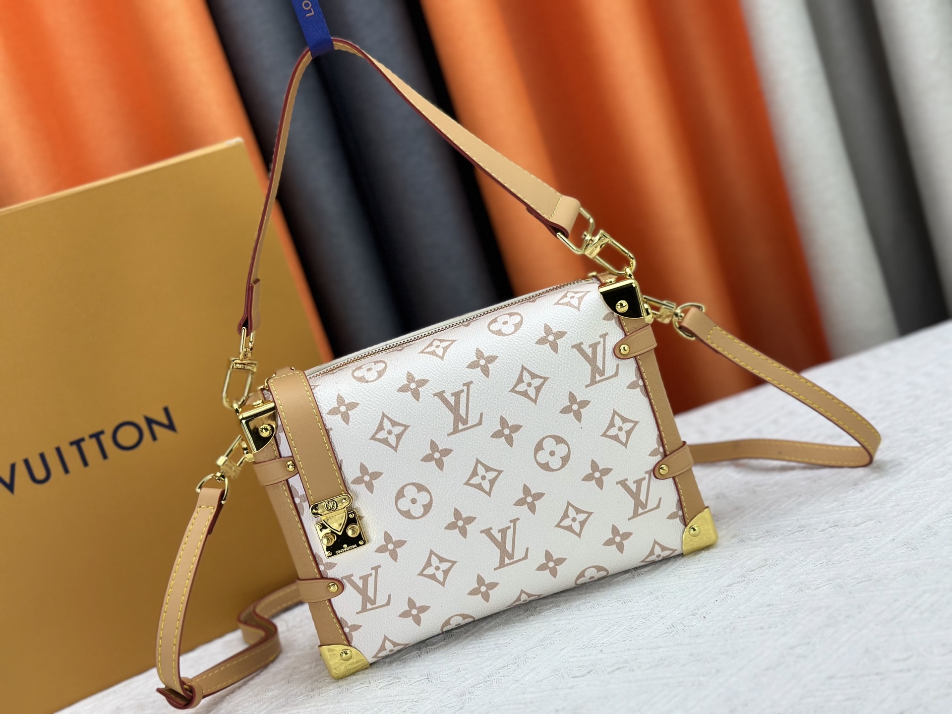 Designer Side Trunk MM Handbag - Dune - Gorchic - $136.99