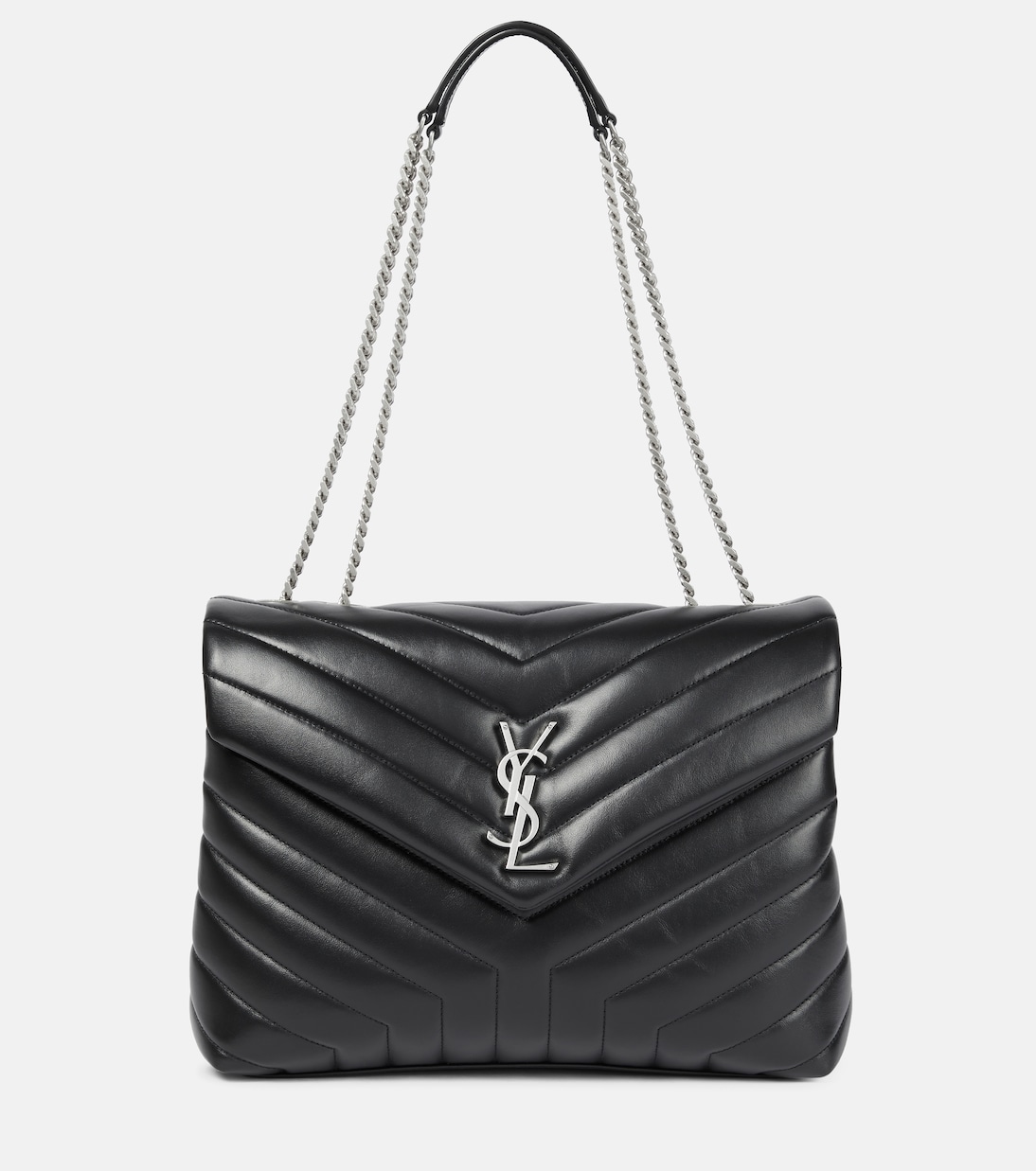 Lady Designer Loulou medium quilted leather shoulder bag black - Bag - Gorchic - $132.99